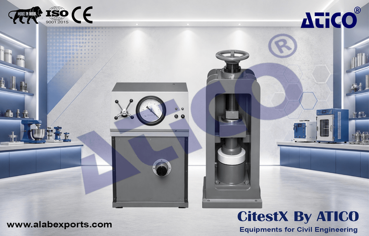 Compression Testing Machine – Channel Type Load Frame Electrical–cum–Hand Operated