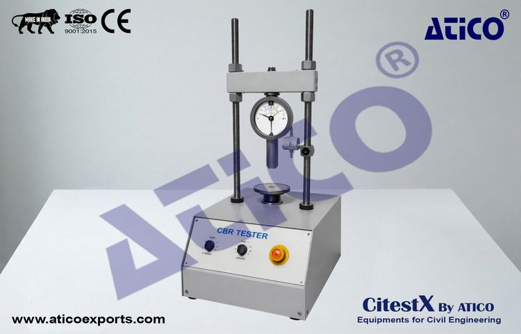 CBR TEST MACHINE WITH LOAD RING