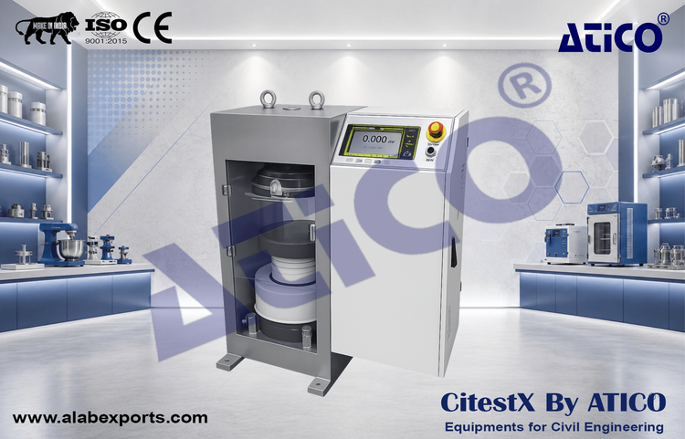 Automatic Concrete Compression Testing Machine, Welded Wall, Touch Screen