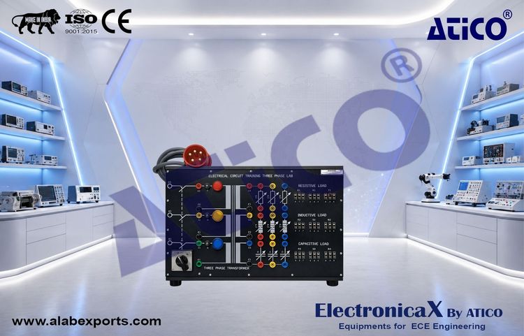 Electrical Circuit Trainer Three Phase Lab 