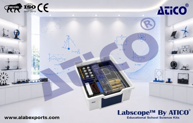 Basic Science Kit, Physics Renewable energy Chemistry Lab Kits for Schools and Colleges ATICO Export