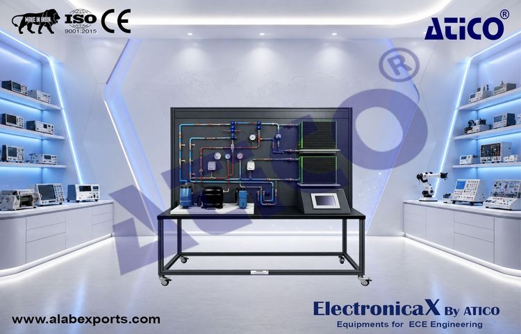 Refrigeration Cycle and Heat Pump Trainer With HMI