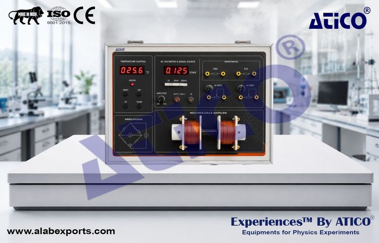 Apparatus for Determining Curie Temperature of Ferrite Materials for Advanced Physics Lab
