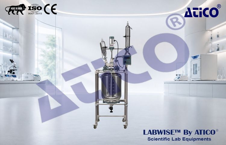 Double Glass Jacketed Reactor ALB350