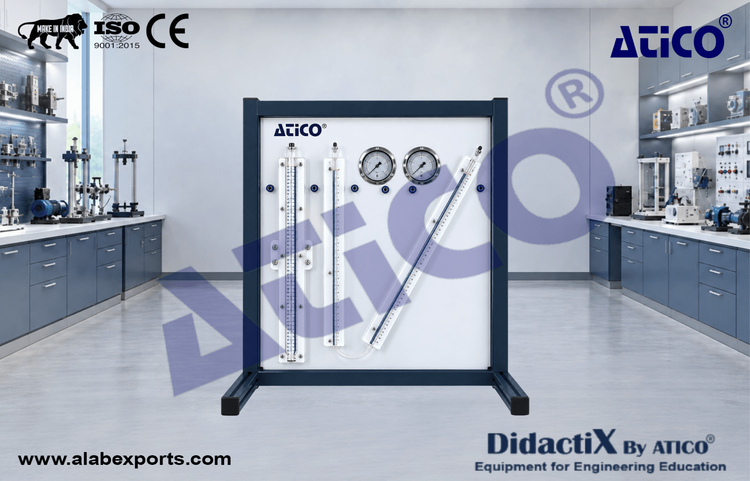 Calibration of Pressure Gauges Teaching Equipment