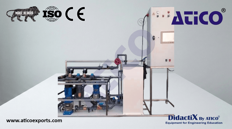 Automated Centrifugal Pump Study Bench with Flow Rate Control