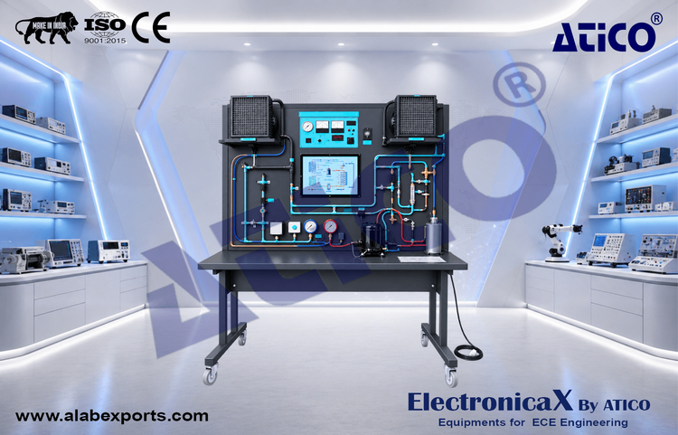 Air and Refrigeration Trainer with Reverse Cycle