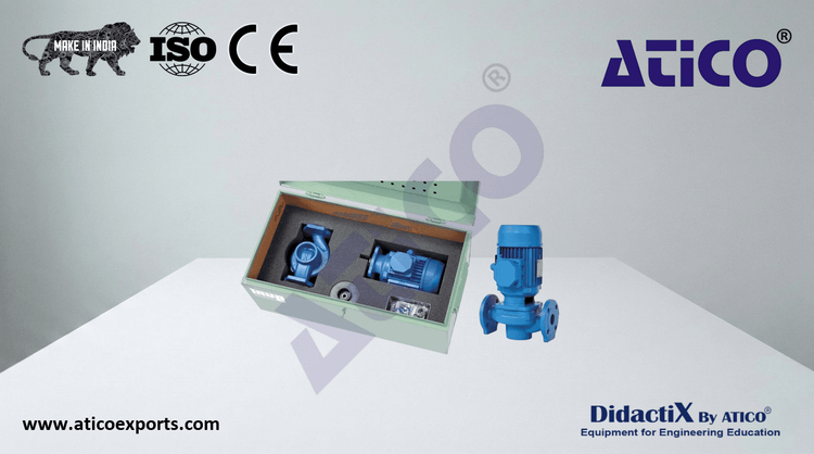 Assembly & maintenance exercise: in-line centrifugal pump Deluxe