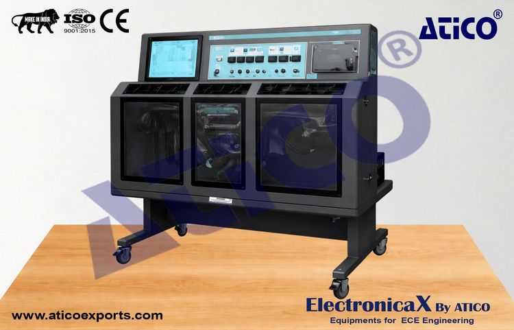 Automotive Air Conditioning Trainer with Original Dashboard with Cooling and Heating System Climate Control for Electric Vehicle