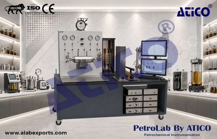 Bench top unsteady and steady state relative permeameter Instruments