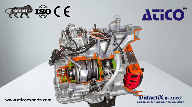 Continuously Variable Transmission (CVT) Gearbox Cut-Away