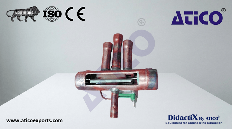 Cutaway model: 4-way reversing valve