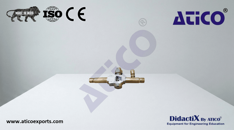 Cutaway model: ball valve