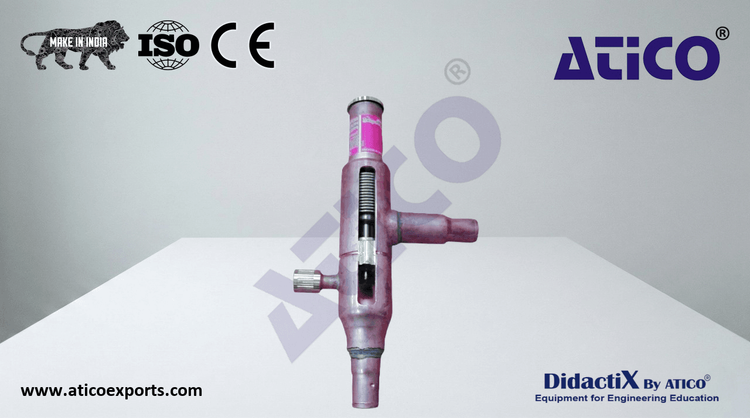 Cutaway model: condensation pressure control valve