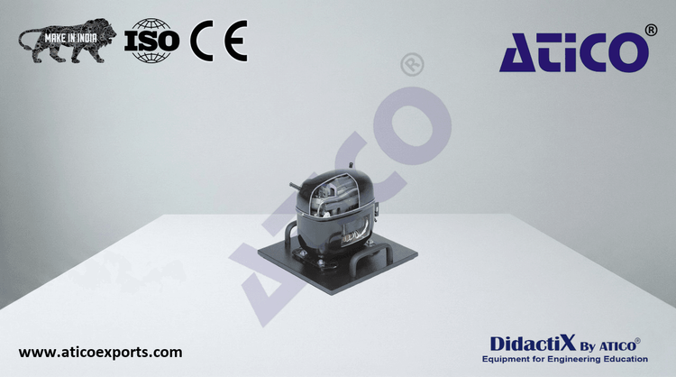 Cutaway model: hermetic refrigerant compressor