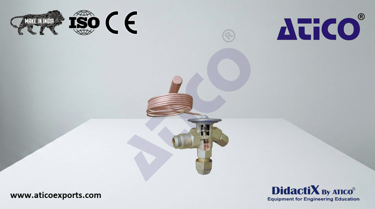 Cutaway model: thermostatic expansion valve
