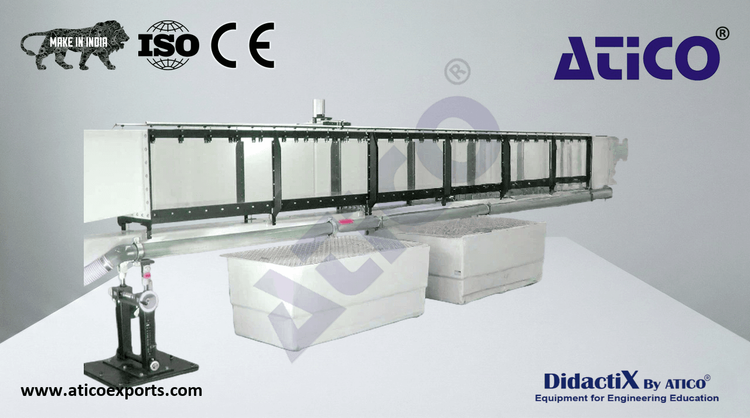 Experimental flume 309x450mm Deluxe