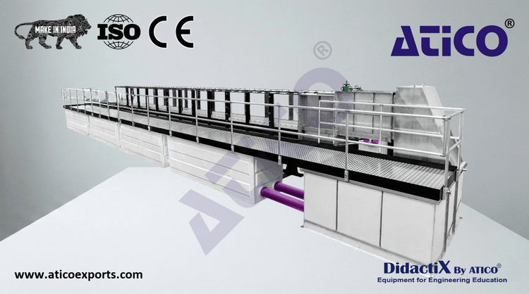 Experimental flume 600x800mm Deluxe