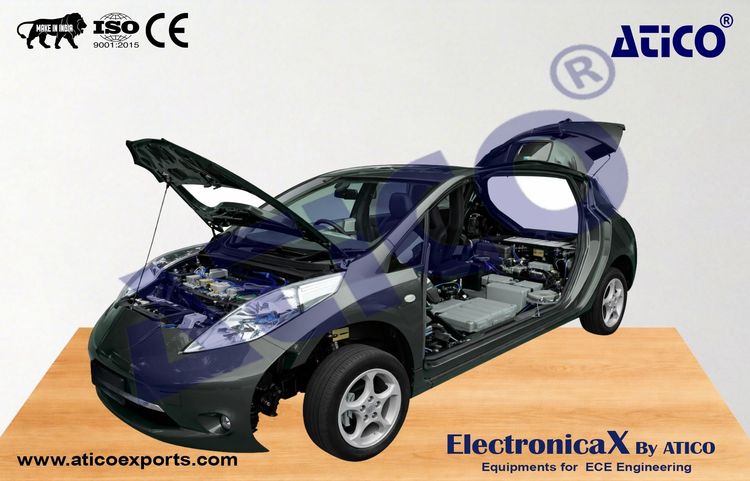 Electric Vehicle Training Chassis (Sectioned)