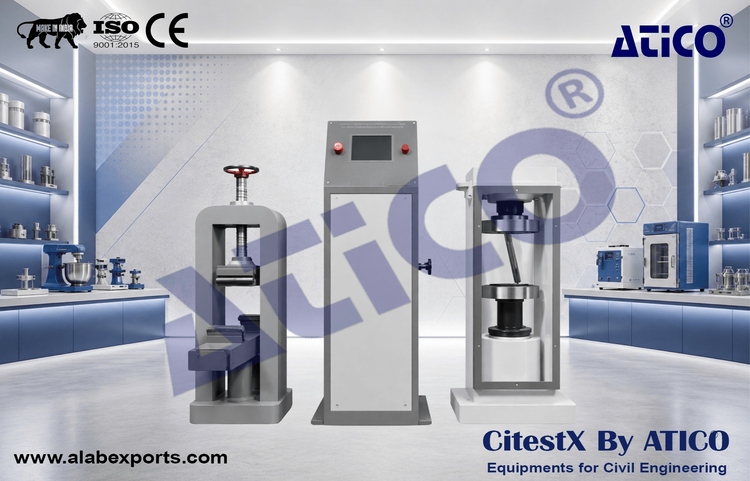 Compression Testing Machine - Fully Automatic with Servo Control (Screen Touch Digital Indicator) with Flexure Attachment