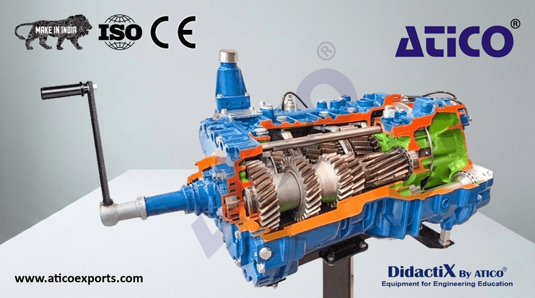 Heavy-Duty Transaxle Cut-Away, 16 Speed + 2 Reverse Deluxe