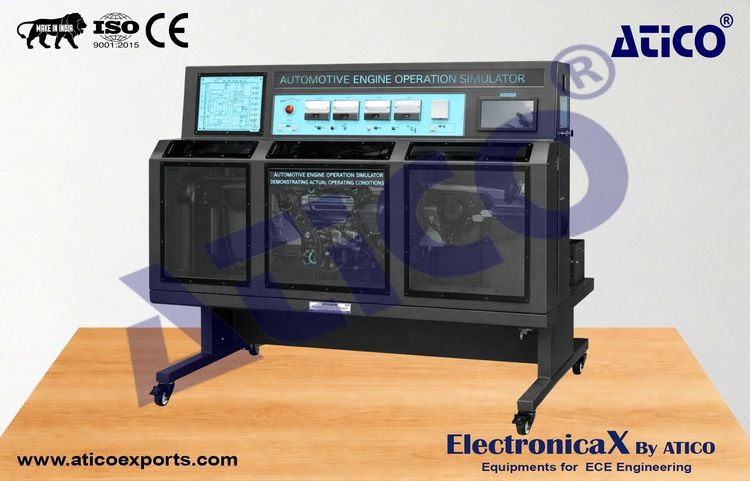 Hybrid and Electric Vehicle Air Conditioning System with Electronic Fault Simulation