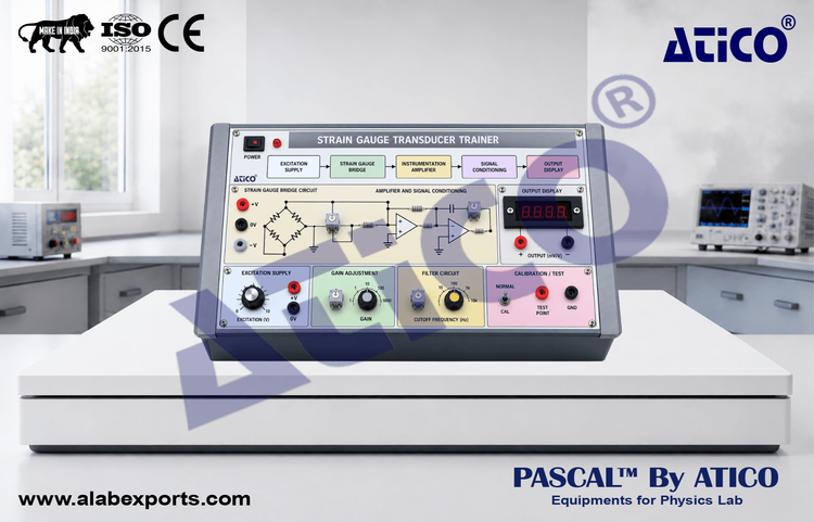 Loadcell as Strain Gauge Transducer Trainer