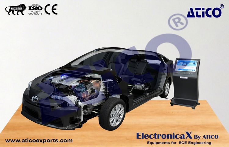Sectioned Automotive Vehicle Chassis, Hybrid Vehicle