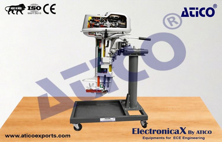 Sectioned OutBoard Engine Model