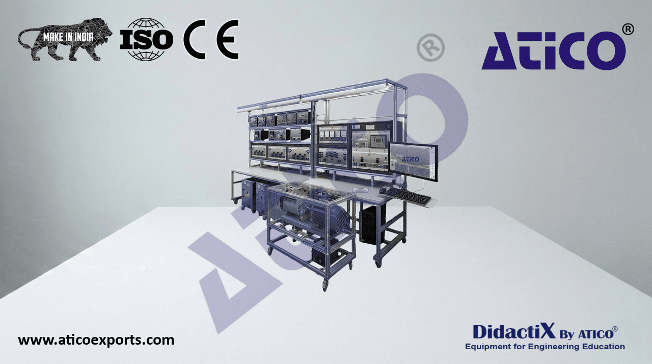 Smart Grid Power System with Power Generation, Transmission, Distribution and Loads, with SCADA