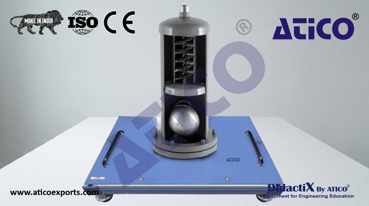 Unit to Study a Helical Oil Separator Cutaway Model