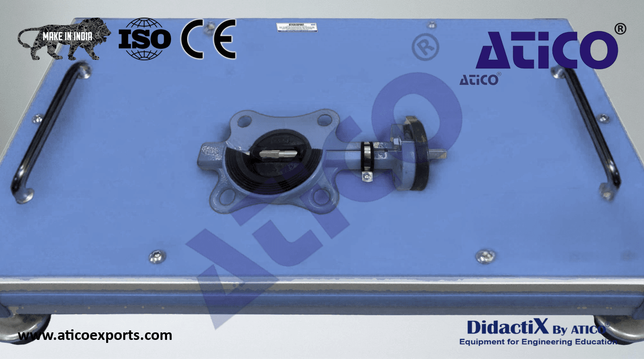 Unit to Study a Non-return Butterfly Valve Cutaway Model