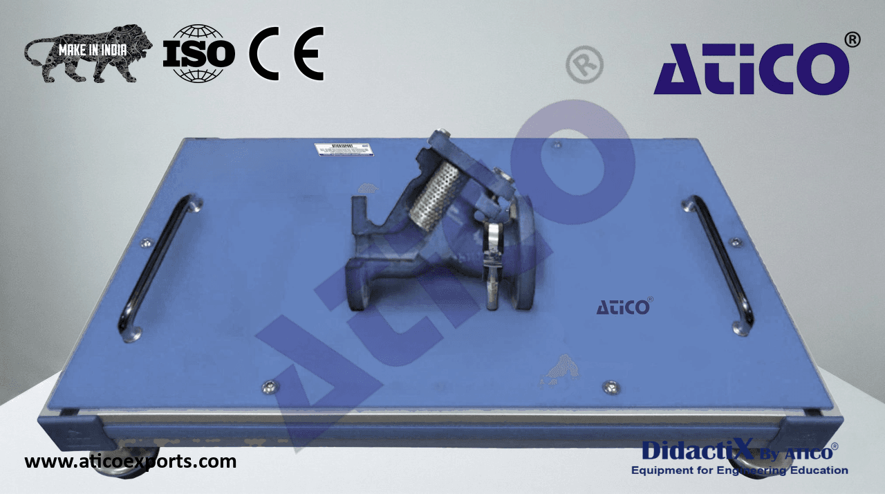 Unit to Study a Pipe Mesh Filter Cutaway Model