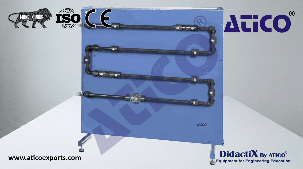 Unit to Study the Pressure Drop of Compressible Fluids in Pipes
